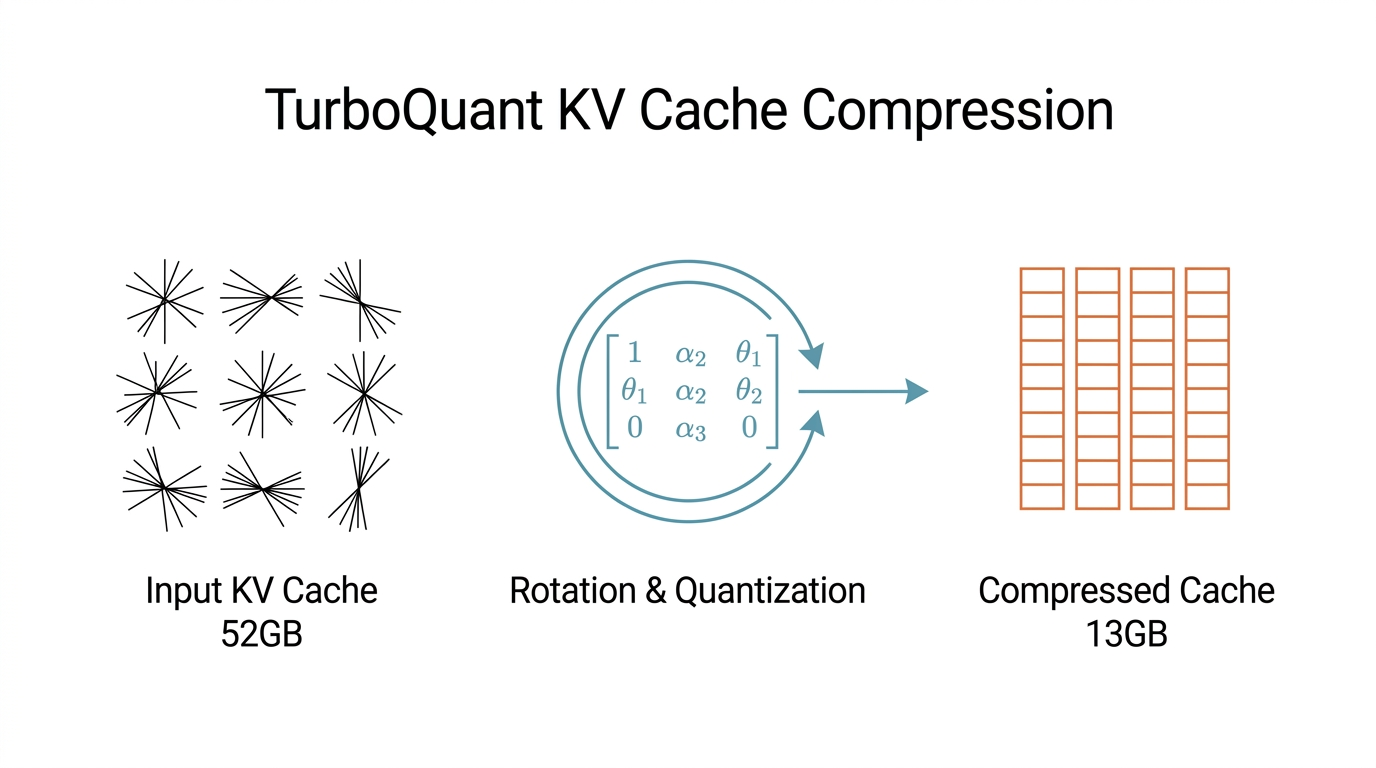 KV cache rotation compression diagram
