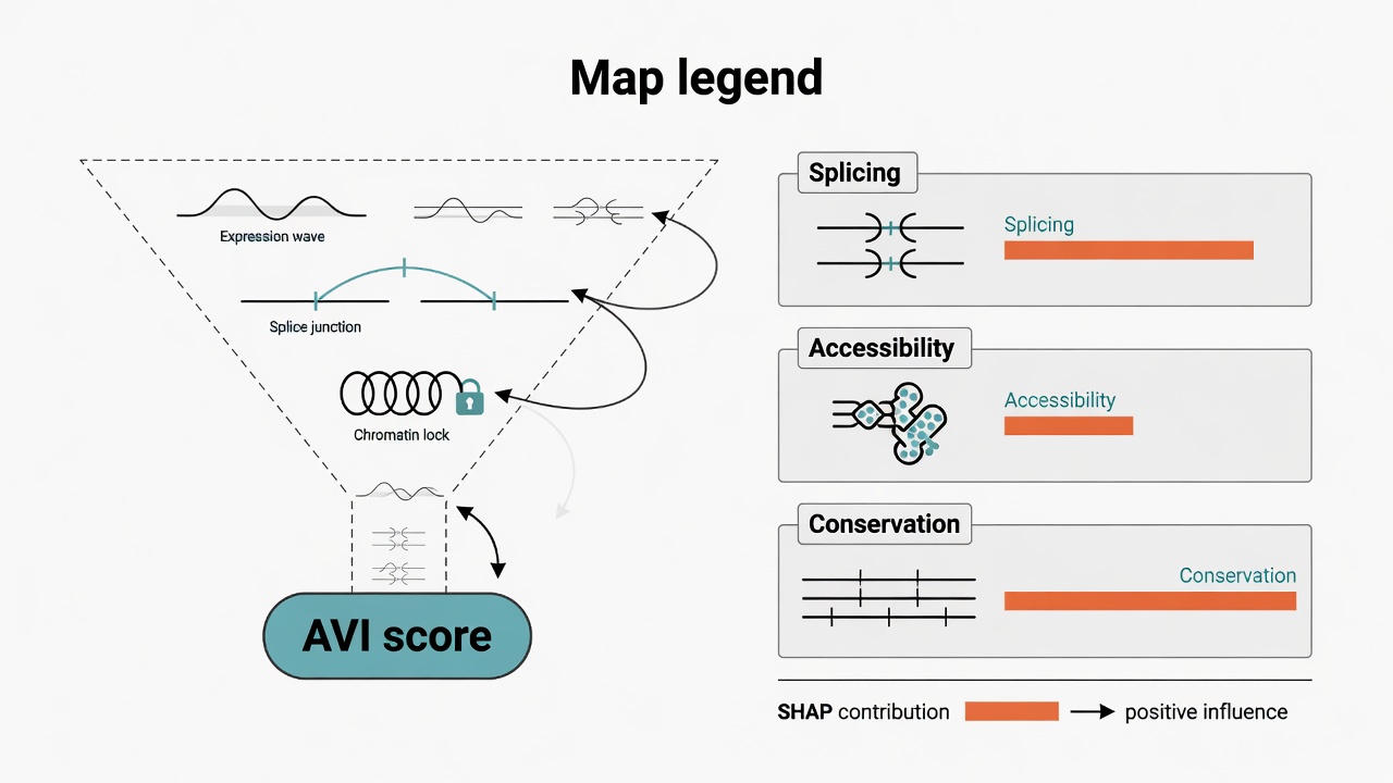 AVI score acts like a map legend for molecular impact