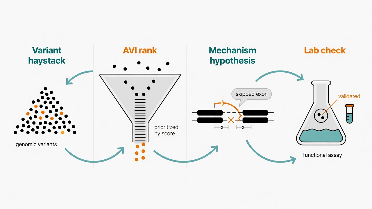 From variant haystack to ranked hypothesis and lab check