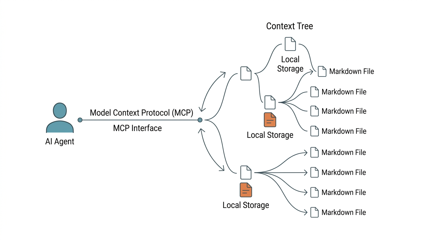 Hierarchical Context Tree and MCP Interface Mechanism