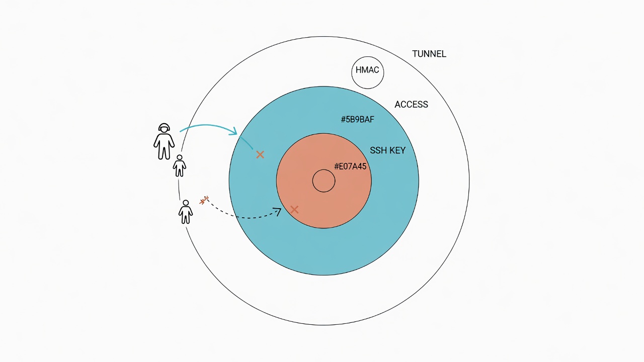 Four-layer security protection diagram