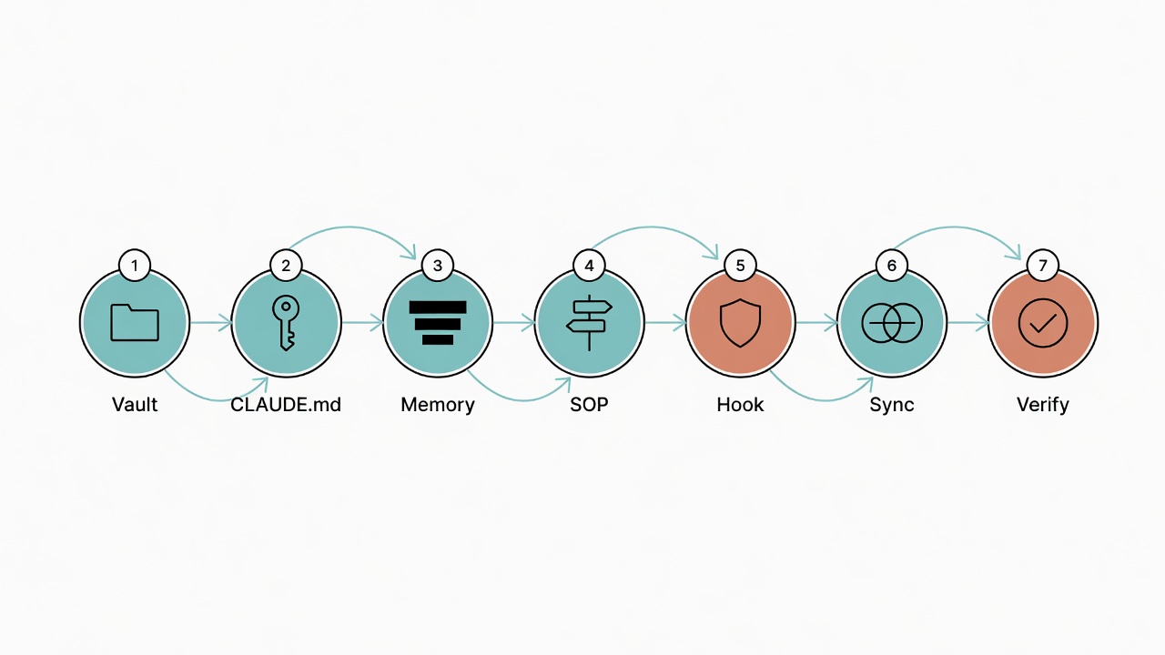 Seven-step deployment flow overview