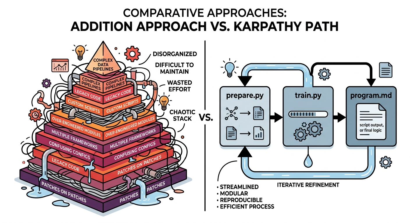 Constraints vs. Addition: The AutoResearch Approach