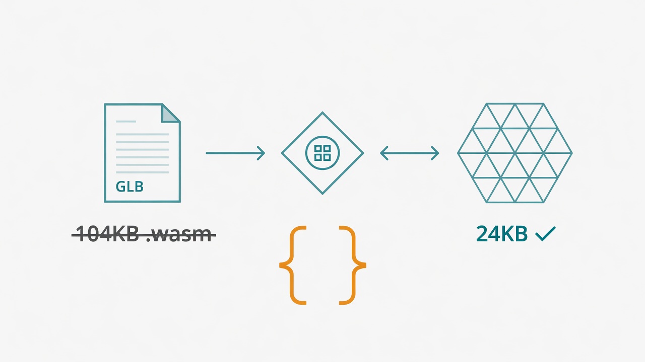 draco.js：純 JavaScript 的 Draco 網格解碼器，three.js 免 WASM 方案 封面