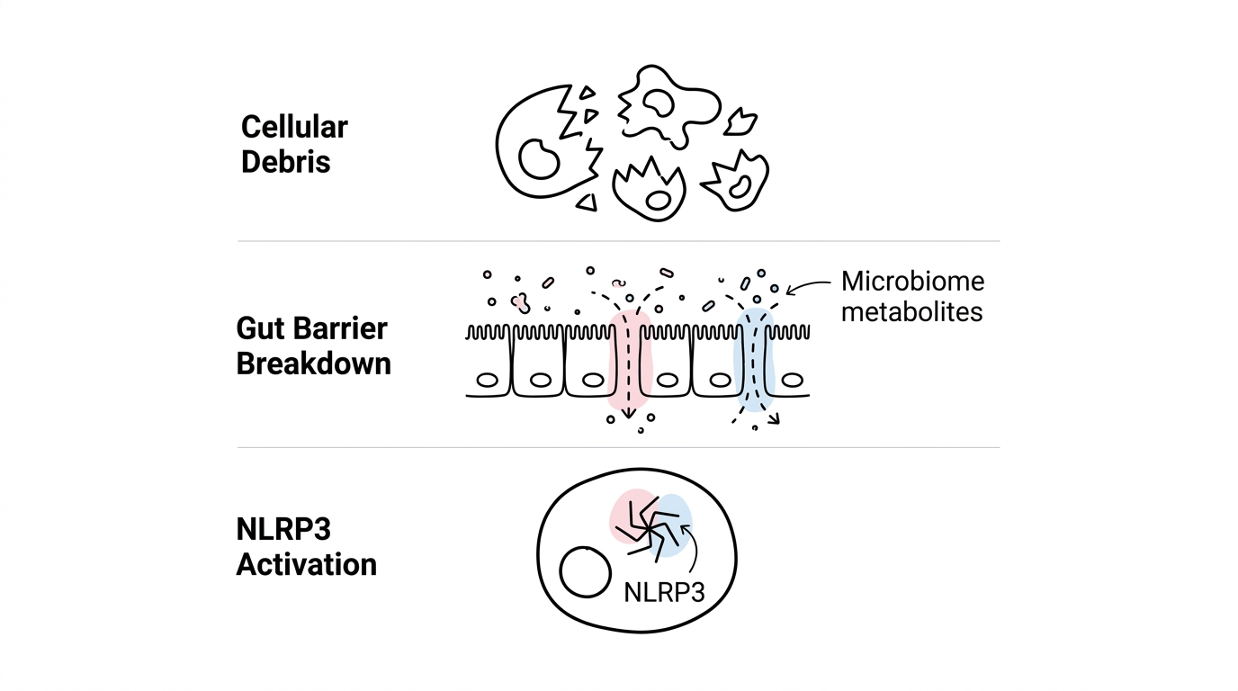 Silent organ-wide effects of inflammaging