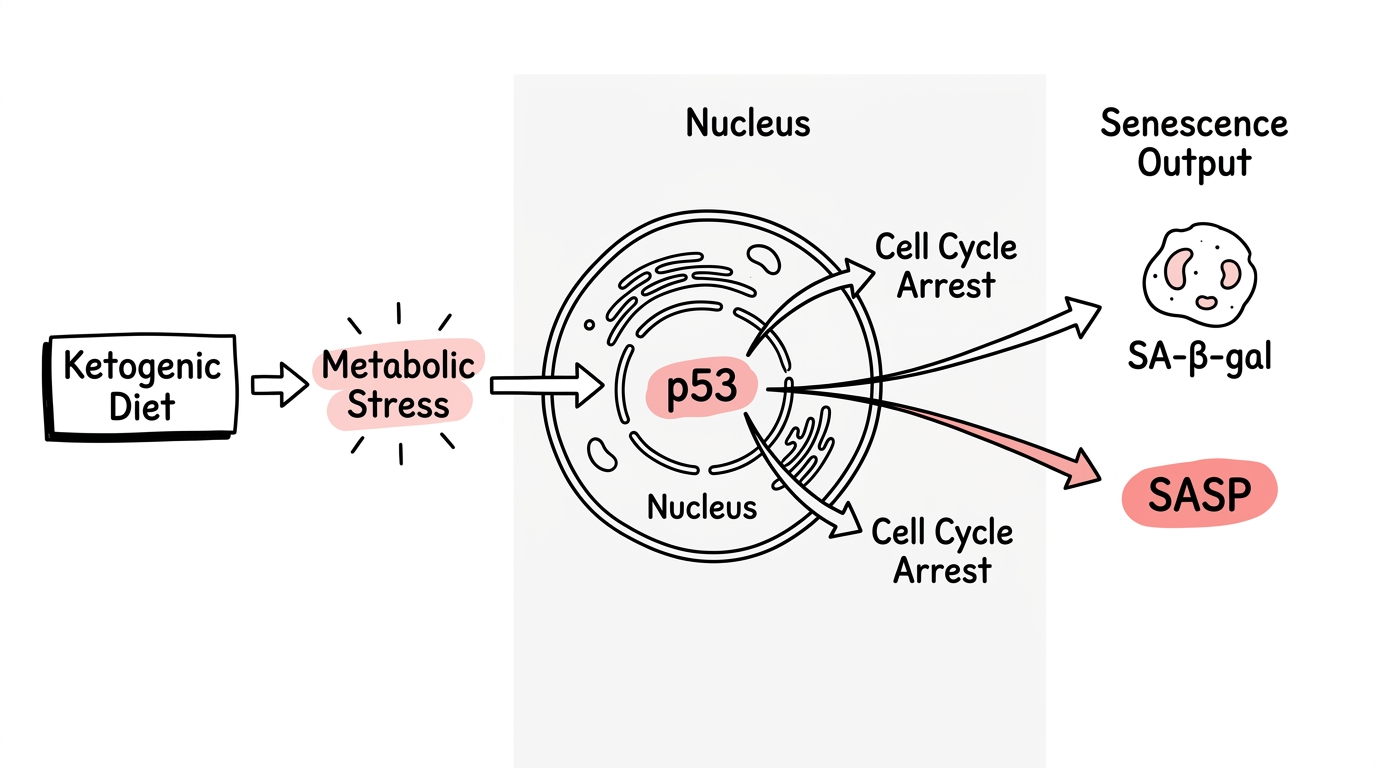 p53 activation and cellular senescence markers