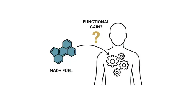 NAD+ 指標升高，不等於身體變年輕——113 項研究為何只給出「生化有效、臨床未定」