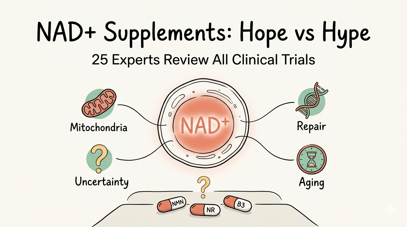 28 位專家審完所有 NAD+ 臨床試驗，結論只有六個字