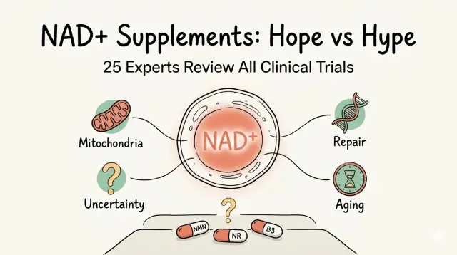 28 位專家審完所有 NAD+ 臨床試驗，結論只有六個字