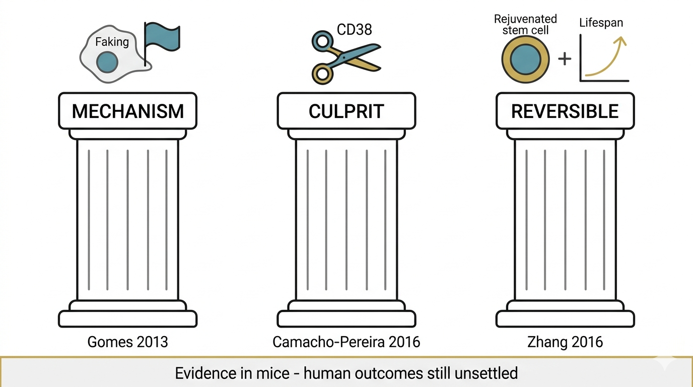 Three pillars infographic