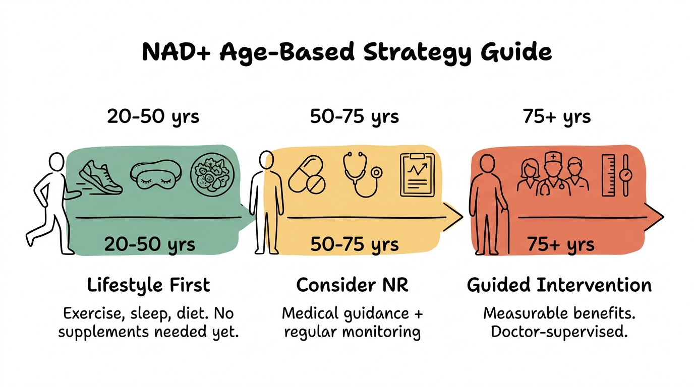 圖說:NAD+ 年齡分層建議