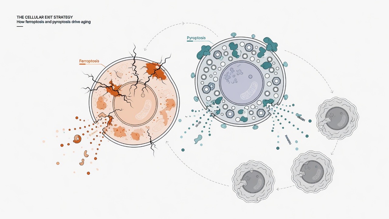 Contagious Cell Death: How Ferroptosis and Pyroptosis Lock Aging into an Inflammatory Loop
