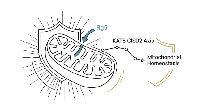 抗老不只是補 NAD+——人參皂苷 Rg5 如何守住粒線體的維修系統