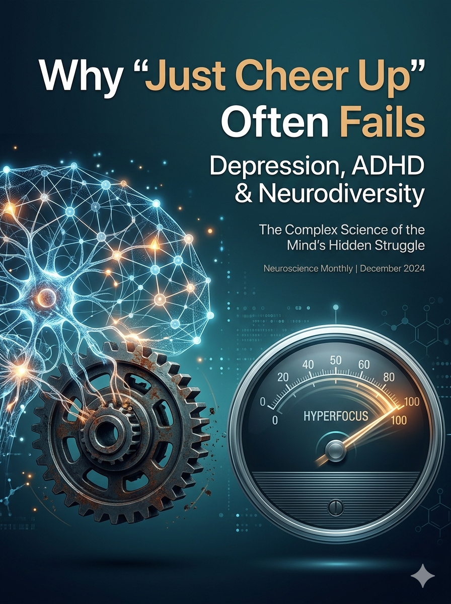 為什麼「想開一點」常常沒用？從憂鬱卡住、ADHD 極端專注，到創傷之後的重新命名