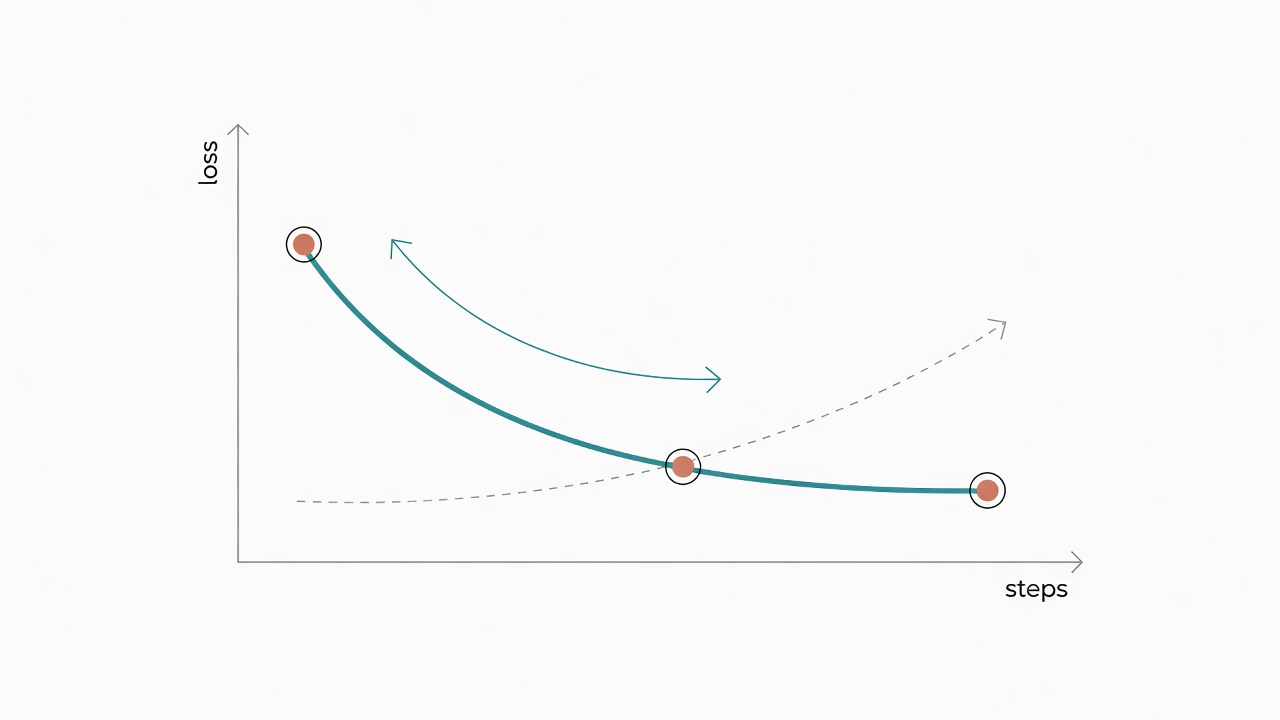 Training loss convergence trend diagram