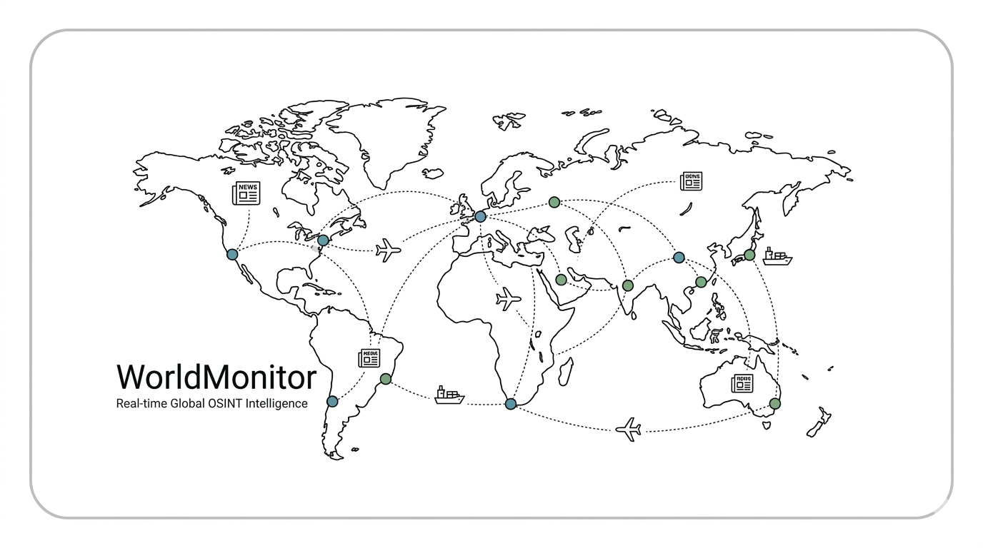 WorldMonitor: A Layered OSINT Map for Real-Time Global Monitoring cover